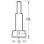 1004/40TC - Lip and spur two wing bit 40mm diameter