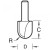 12/05X1/4TC - Radius cutter 2.4mm radius