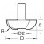 18/21X1/2TC - Radius panel raiser cutter 14mm radius