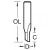 3/0X1/2TC - Two flute cutter 4.7mm diameter
