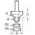 40/13X1/2TC - Bearing guided ovolo cutter 6.3mm radius