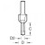 62/80X1/4TC - Drill countersink counterbore 9.5mm diameter