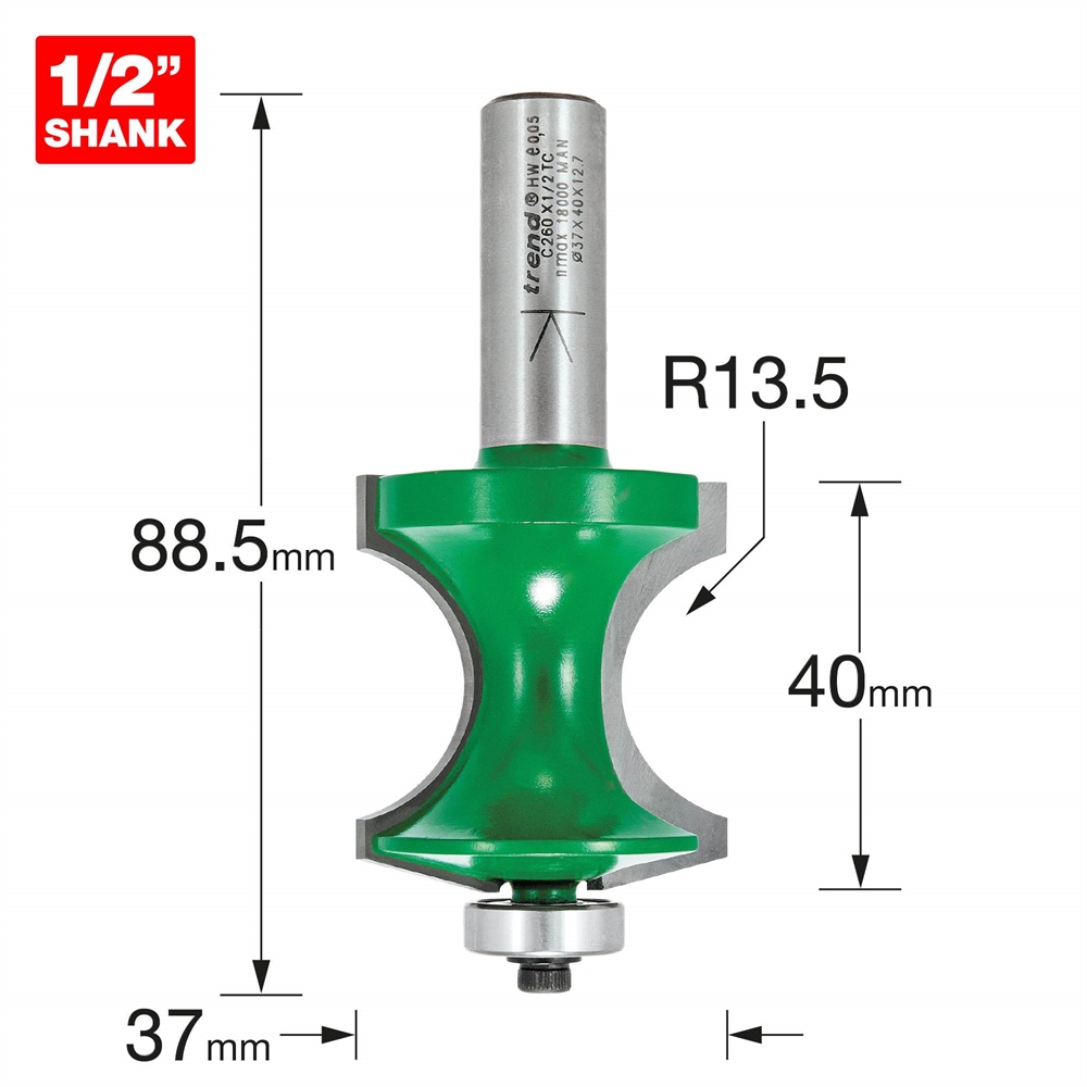 C260X1/2TC - Traditional torus cutter