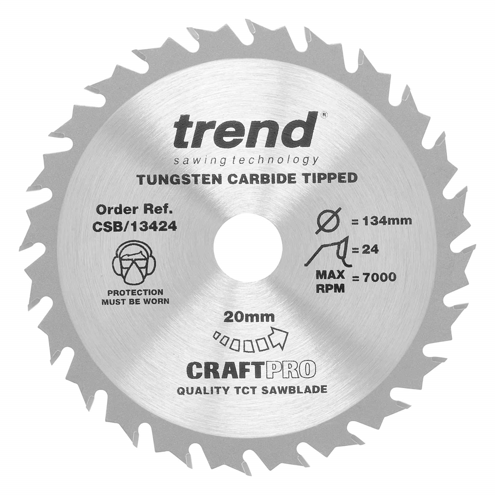 CSB/13424 - Craft saw blade 134mm x 24 teeth x 20mm