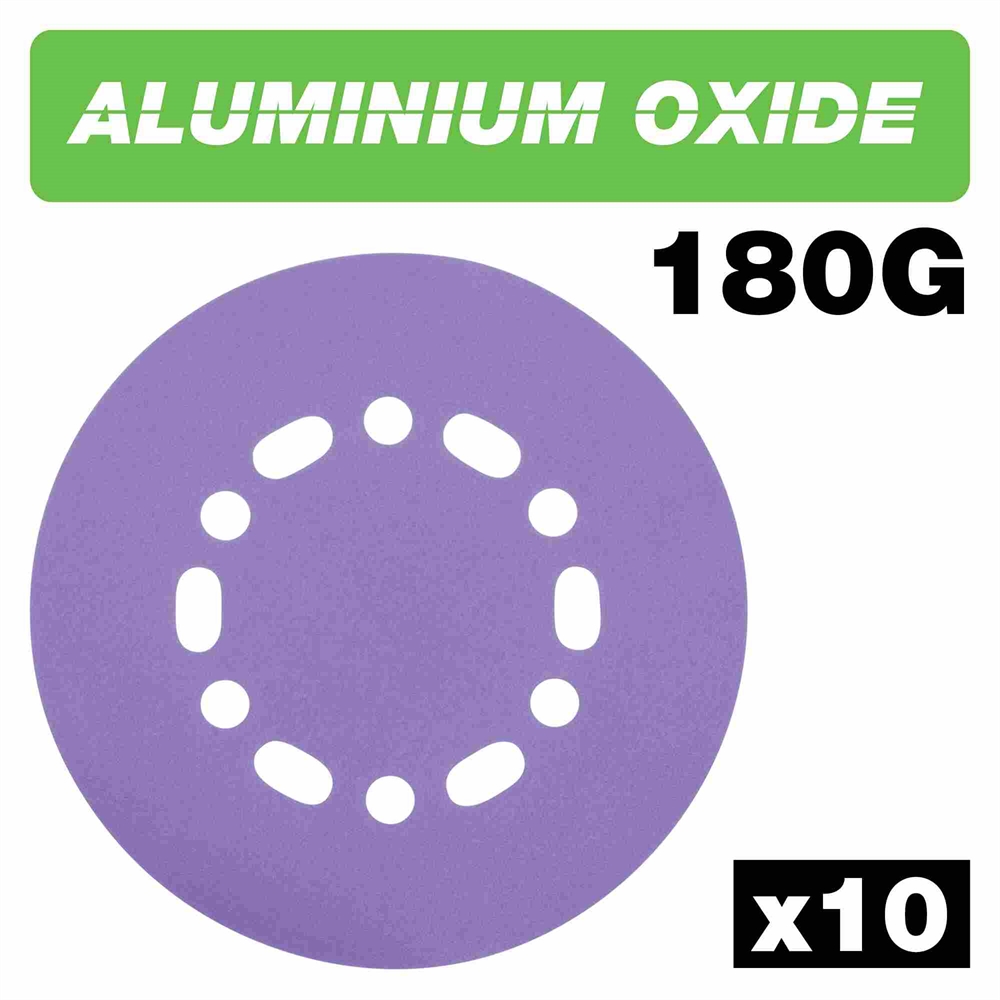 AB/150/180A - RANDOM ORBITAL SAND DISC 150 X 180G 10PC