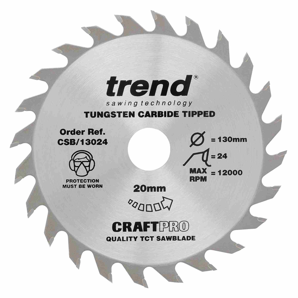 CSB/13024 - Craft saw blade 130mm x 24 teeth x 20mm