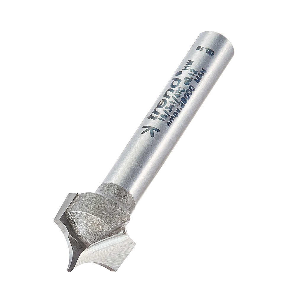 16/3X1/4TC - Ovolo panel veining cutter 6mm radius - Trend Products Online