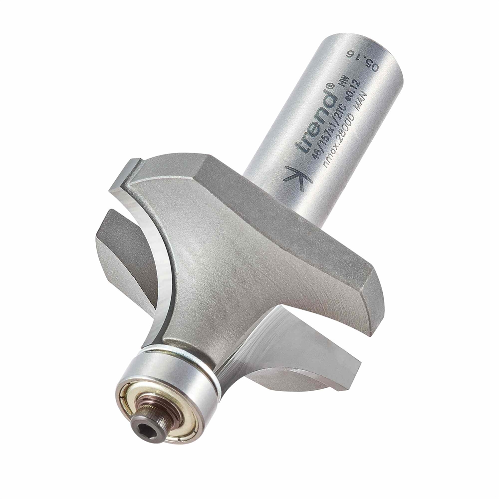46 157X1 2TC Bearing Guided Ovolo Cutter 15mm Radius Trend Products 46 157X1 2TC Bearing Guided Ovolo Cutter 15mm Radius Trend Products