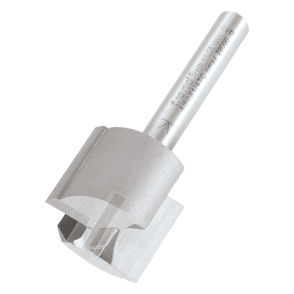 4/60X1/4TC - Two flute cutter 22mm diameter - Trend Products Online