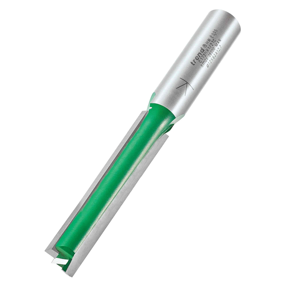 C172DX1/2TC - TWO FLUTE 12MM DIA X 63MM CUT C/T - Trend Products 