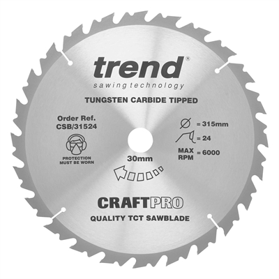 CSB/31524 - Craft saw blade 315mm x 24 teeth x 30mm