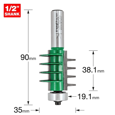 C219X1/2TC - Finger jointer 35mm diameter x 38.1mm