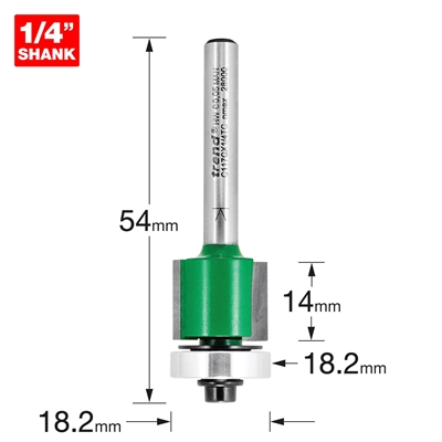 C117CX1/4TC - Guided trimmer 18.2mm diameter