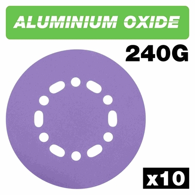 AB/150/240A - RANDOM ORBITAL SAND DISC 150 X 240G 10PC