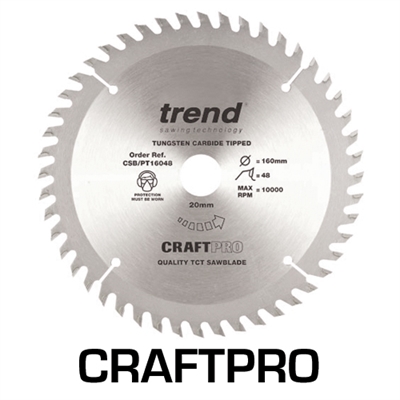 CSB/PT16048 - Craft saw blade panel trim 160mm x 48 teeth x 20mm