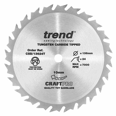 CSB/13624T - Craft saw blade 136 x 24 teeth x 10 thin