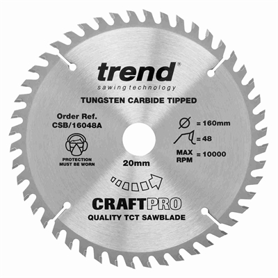 CSB/16048A - Craft saw blade 160mm x 48T x2.2x20mm