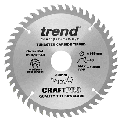 CSB/16548 - Craft saw blade 165mm x 48 teeth x 30mm