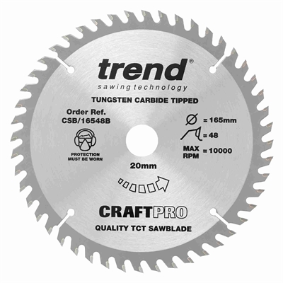 CSB/16548B - Craft saw blade 165mm x 48 teeth x 20mm