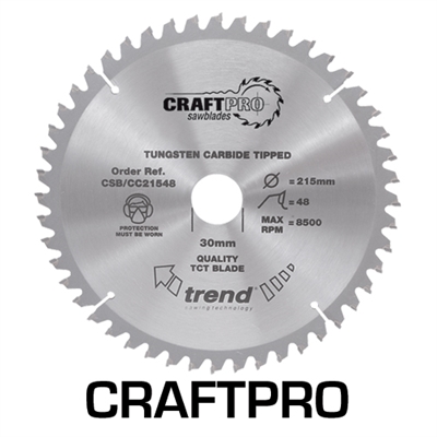CSB/CC21548 - Craft saw blade crosscut 215mm x 48 teeth x 30mm