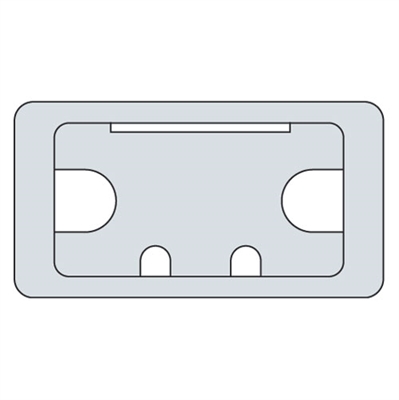 CTI/105/PK1 - Cable tidy insert grey