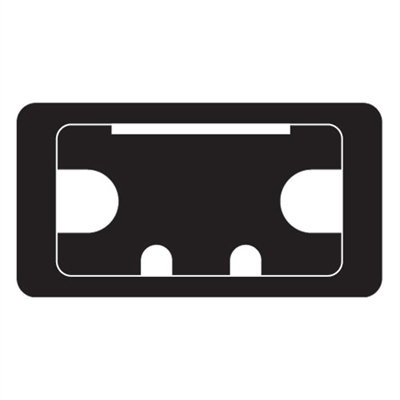CTI/105/PK3 - Cable tidy insert black