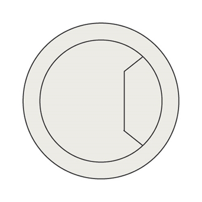 CTI/80/PK1 - Cable tidy insert light grey