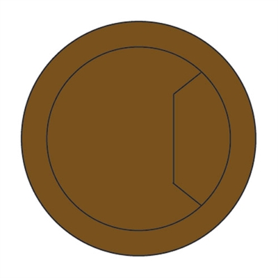 CTI/80/PK2 - Cable tidy insert brown