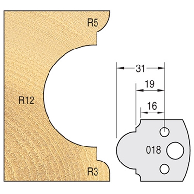 IT/3301840 - Knife 40mm x 4mm tool steel (pair)