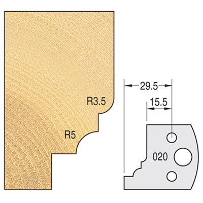 IT/3302040 - Knife 40mm x 4mm tool steel (pair)