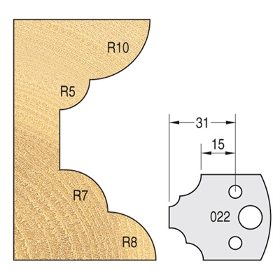IT/3302340 - Knife 40mm x 4mm tool steel (pair)