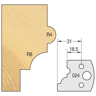IT/3302440 - Knife 40mm x 4mm tool steel (pair)