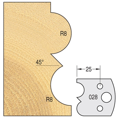 IT/3302840 - Knife 40mm x 4mm tool steel (pair)