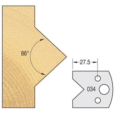 IT/3303440 - Knife 40mm x 4mm tool steel (pair)