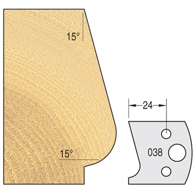 IT/3303840 - Knife 40mm x 4mm tool steel (pair)