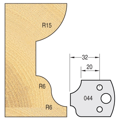 IT/3304440 - Knife 40mm x 4mm tool steel (pair)