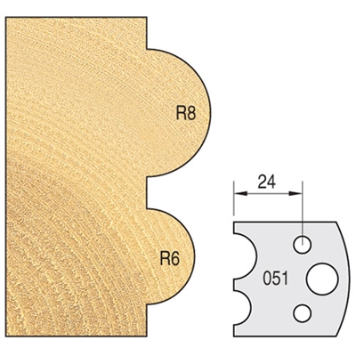 IT/3305140 - Knife 40mm x 4mm tool steel (pair)