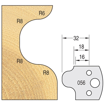 IT/3305640 - Knife 40mm x 4mm tool steel (pair)