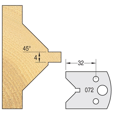 IT/3307240 - Knife 40mm x 4mm tool steel (pair)