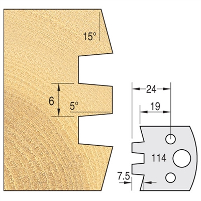 IT/3311440 - Knife 40mm x 4mm tool steel (pair)