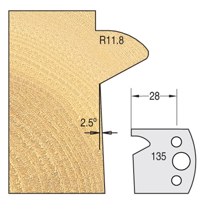 IT/3311540 - Knife 40mm x 4mm tool steel (pair)