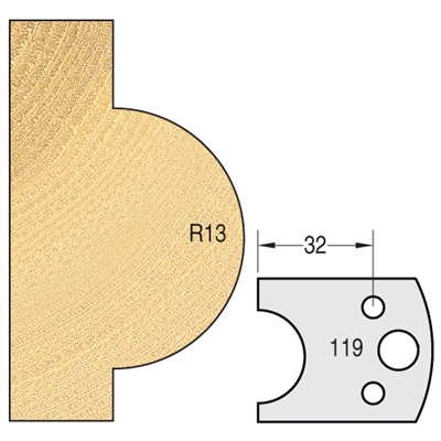 IT/3311942 - Knife 40mm x 4mm TCT (Hw) (pair)