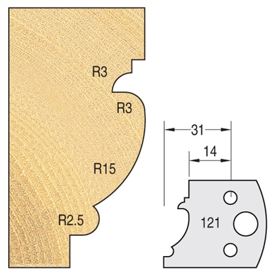 IT/3312140 - Knife 40mm x 4mm tool steel (pair)