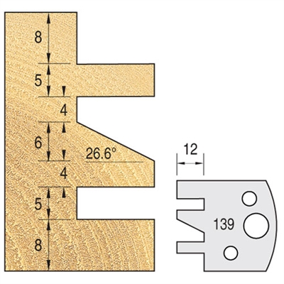 IT/3313940 - Knife 40mm x 4mm tool steel (pr)139