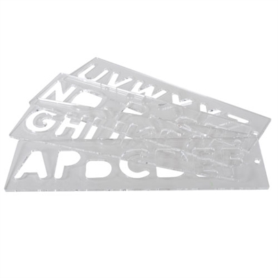 TEMP/LUC/57 - Template set letters 57mm uppercase